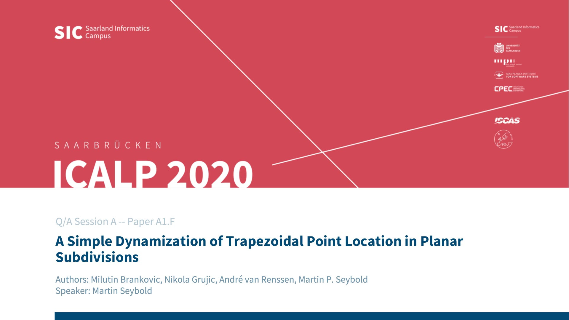 A Simple Dynamization Of Trapezoidal Point Location In Planar Subdivisions Tib Av Portal