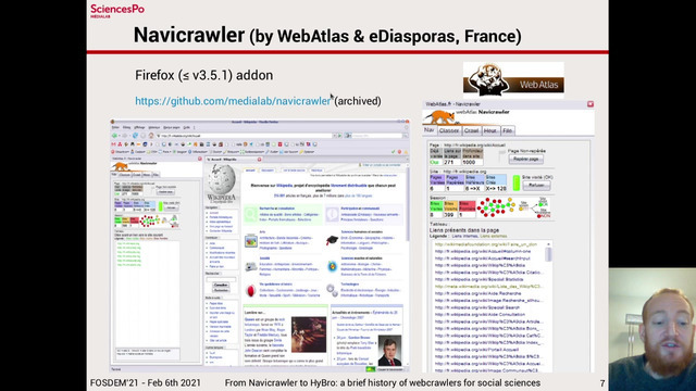 From Navicrawler to HyBro: a brief history of webcrawlers for