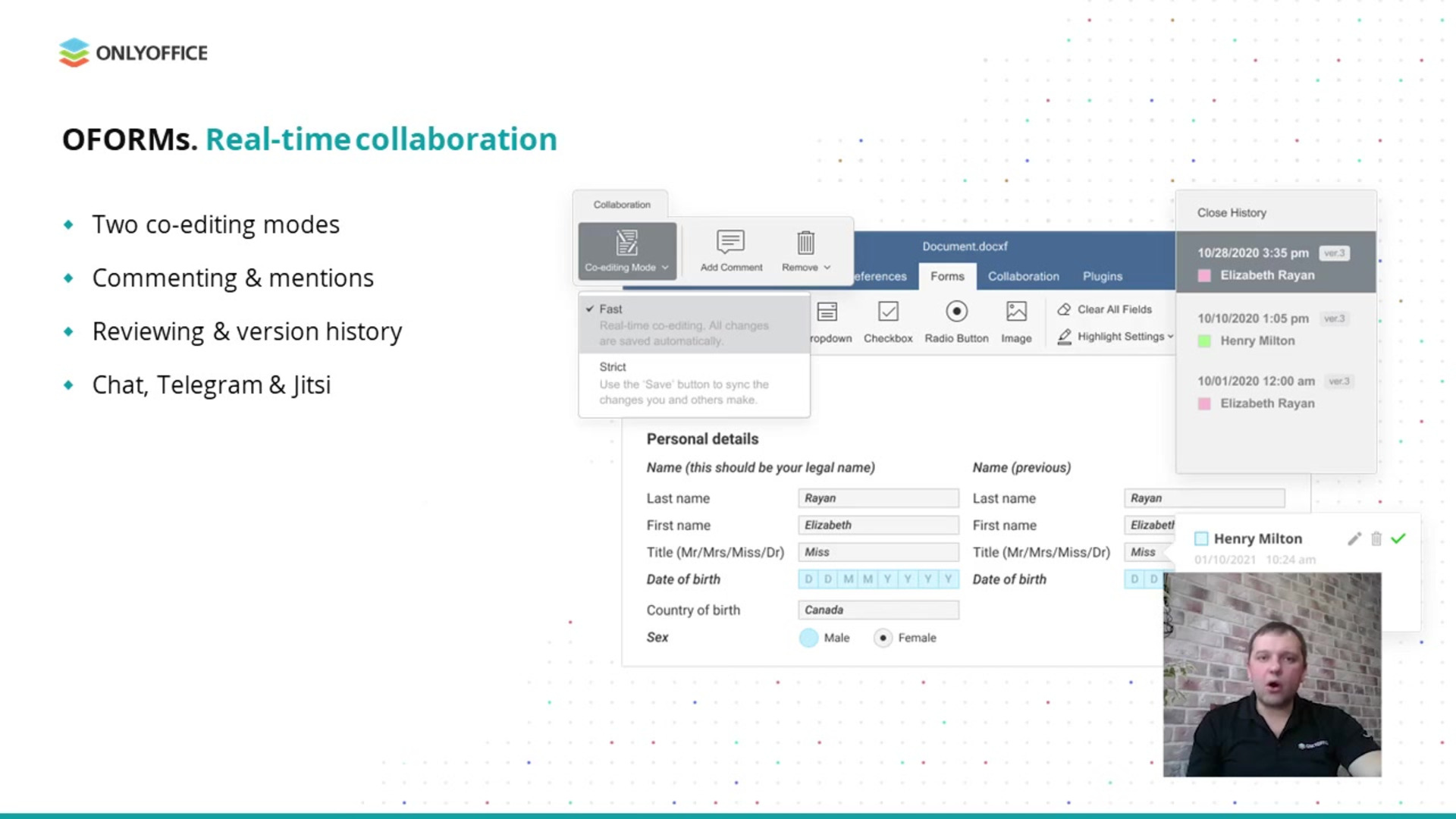 Introducing ONLYOFFICE Forms for paperwork automation and smart  collaboration - TIB AV-Portal